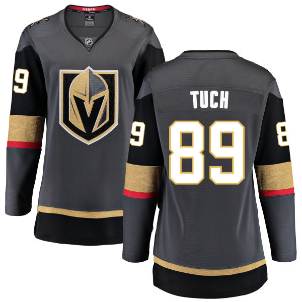 Women Vegas Golden Knights #89 Tuch Fanatics Branded Breakaway Home gray Adidas NHL Jersey->women nhl jersey->Women Jersey